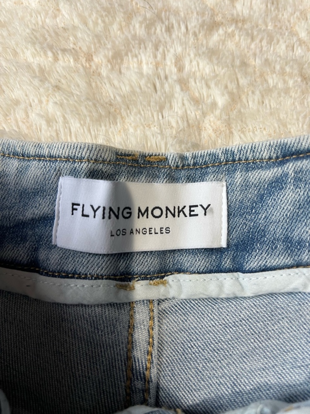 Flying Monkey High-Rise Light Wash Flare Jeans - 26 - Picture 4 of 5